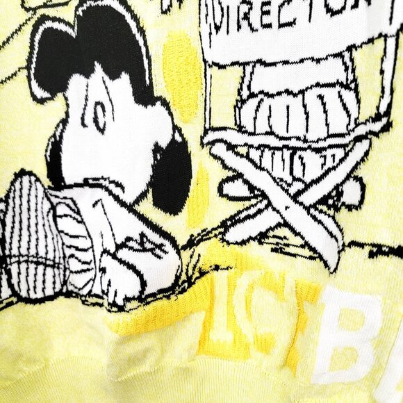 Iceberg History Peanuts Collection 2022 Intarsia Lucy Sweater in Yellow Small - Picture 5 of 13